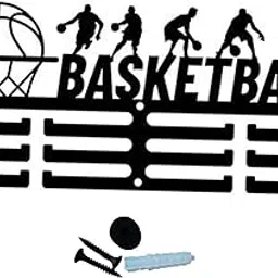 ECOMISTIQ® Medal Hanger Shelf Black Basketball Medal Hanger for Gymnastics Plaques Home|Sporting Goods |Fishing|Other Fitness Running & Yoga-picture-25