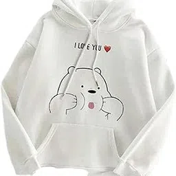 Printed Hoodie for Women | Soft Cotton Blend Sweatshirt | Stylish Winter Wear with Hood & Kangaroo Pocket | Casual Fashion Hoodie-image-7