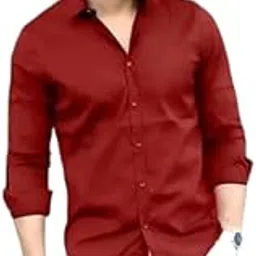 Full Sleeve Cotton Blend Plain Shirts 4XL 5XL 6XL-picture-39