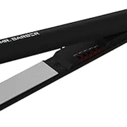 Mr. Barber Straits N Shine 1 Inch Slim Titanium Plates, Professional Hair Straightener - Black Flat Iron-picture-28