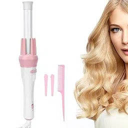Zorzel Hair Curling Automatic Ceramic Hair Curler Automatic Hair Curling Machine Accessories Tool Straight Hair Curler Roller For Women And Girls,Multicolor-picture-32