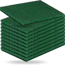ikis 10 pcs Scrubber/Heavy Duty Scourer Pad Non Scratch Abrasive Reusable Household Washing Up Dish Scrubber Sponges For Cleaning Kitchen Utensils Dishes Pots Pan Sink Scrub Large (Pack of 10)-picture-59