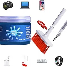 Laptop Cleaner Kit Dust Cleaning Gel & 5 in 1 Gadget Cleaning Brush Car AC Vent Interior Dust Keyboard Cleaner Cleaning Brush/Keyboard Cleaning kit/Gadget Cleaning Kit Combo-picture-33
