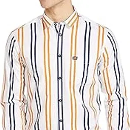 The Indian Garage Co Men's Cotton Slim Fit Full Sleeves Cutaway Collar Casual Shirt-picture-12