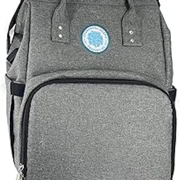 Hydrangea Island Trading Co Baby Diaper Laptop Travel Backpack | Insulated Pockets, Stroller Straps, Large Capacity, Laptop Pocket, and Waterproof | Baby Registry | Grey, Grey, X-Large, Travel Backpacks image 1