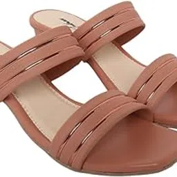 todhwear Women’s Block Heel Sandals | Stylish Heels with Silver Line Strip | Comfortable Mid Sandal Dress Shoes for Party & Casual Wear |-picture-12