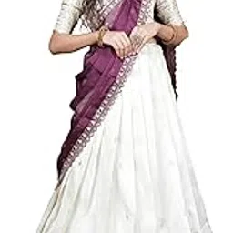 fabcartz Beautiful South Indian Unstitch Pattu Lehenga Choli for Women-picture-35