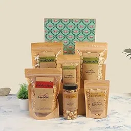 FOODCLOUD.IN Munchies The Gluten Free Goodies Hamper-6 Healthy and Nutritious Snacks - Gluten Free & High Protein | Baked or Roasted - Gift Box (Pack of 6)-image-62
