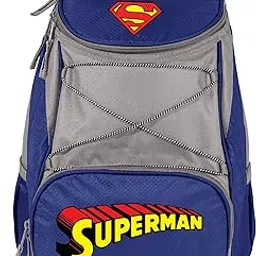 ONIVA - a Picnic Time brand - Superman PTX Backpack Cooler - Soft Cooler Backpack - Insulated Lunch Bag, (Red with Gray Accents)-image-48