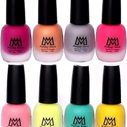 Makeup Mania Velvet Nail Paint Combo, Matte Nail Poilish Set of 8 Pcs, Multicolor (MM # 60-68)-image-23