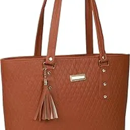 Stylish and Fashionable PU Leather Medium Handbag For Women & Girls - TB13 (Shoulder & Tote Bag)-image-3