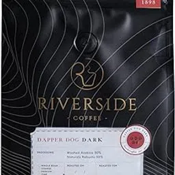 Riverside Coffee Dapper Dog Dark 50% Naturals Robusta Washed Arabica + 50% Coffee, Dark Roast 250 gm, Pure Indian Roasted Ground Coffee Sourced Directly From Coorg, Fine Powder For South Indian Filter-image-94