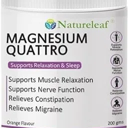 NatureLeaf Magnesium Quattro | 2511 mg Magnesium | Citrate, Glycinate, Malate, Oxide | Supports Relaxation | Supports Nerve Function | Relieves Constipation | Relieves Migraine | ZERO SUGAR | Sweetened with Monk Fruit | 200 grams-picture-54
