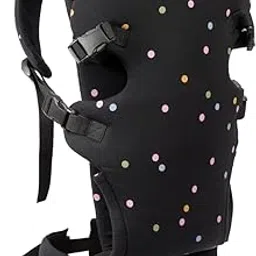 My Giraffe - Skippy - 4 in 1 Baby Carrier with Extra Head Support & Waistband - 3.5 kgs to 20 kgs - 4 Carry postions. (Black Multi Polka)-picture-27