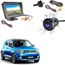 Combo 4.3 Dashboard TFT LCD Screen Rear View Monitor with 8 LED Night Vision Car Reverse Camera for Maruti Ignis-picture-41