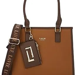 lavie luxe Women's Duo Quad Medium Solid Tonal Satchel Handbag for Women | Satchel Bag for Women Work | Ladies purse | Stylish Shoulder Bag | Ladies Gift-picture-27