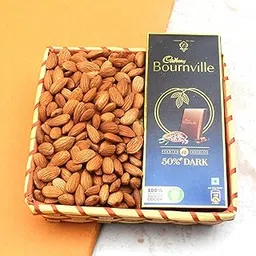 SFU E Com Dry Fruit Hamper Pack with Almonds & BournVille | Ideal for Rakhi, Diwali and Festive Gifting | Premium Dry Fruit Hamper For Corporate Gifts, Family, Friends, New year | 163-picture-13
