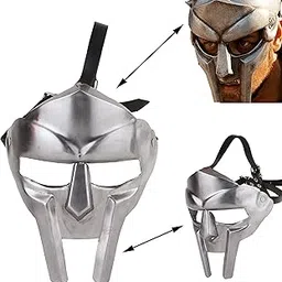 MF Doom Mask & Doctor Doom Costume Mask | Gladiator Cosplay & Halloween Party Mask | Villain Fantasy Collectible & Display Piece for Men-picture-26