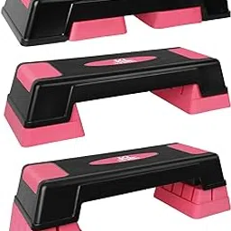 KL KLB Sport 30" Adjustable Workout Aerobic Stepper in Fitness & Exercise Step Platform Trainer Stepper w/Risers for Strength, Stability and Resistance Training-picture-11