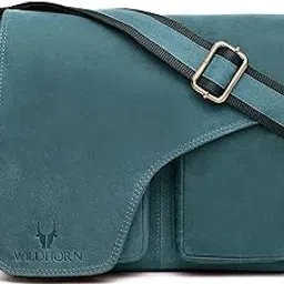 wildhorn Genuine Leather Messenger Bag for Men | Compact, Stylish & Durable | Flap Closure | Adjustable Strap | 1-Year Warranty-picture-56