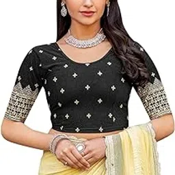 Tauras Embroidery Designer Blouse for Women Gulabo Print Designer Blouse for Women-picture-13