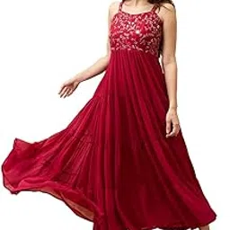 globus Women's Georgette A-Line Maxi Dress-picture-25