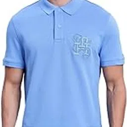 tommy hilfiger Men's Letter Print Regular Fit Polo Shirt (F24HMKT928-2XL_Blue Spell-picture-41