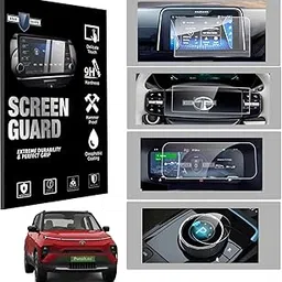 Gear Guard Screen Protector For Tata Punch EV 2024 Car Accessories Infotainment system Protection film (Matte, 7"inch + Steering + Instrument Cluster + Gear Knob) Model | SMART | SMART+ | ADVENTURE | ADVENTURE+-picture-32