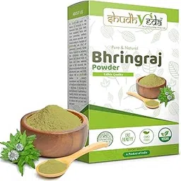 ShudhVeda 100% Pure & Natural Bhringraj Powder For Hair Growth (400 Grams)-picture-21
