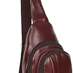 glacier Crossbody Sling Bag for Men | Slim Vegan Leather Chest Bag for Men | Water Resistant, upto 8 inch Mobile Pocket | Passport, Office, Travel Bag-picture-19