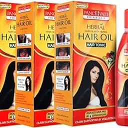 Panchvati Herbals Hair Oil Promotes Thick, Healthy And Shining Hair. Controls Thinning Of Hair Supports Hair Growth Pack Of 3, 300 Ml-picture-15