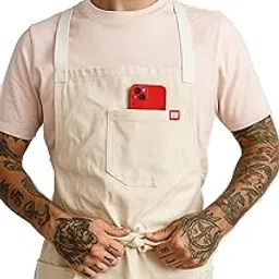 All-Purpouse Jeans Denim Apron for Men & Women, Stylish Apron for Barista, Chefs, Painting Artist and Kitchen - 9 Oz Jeans Denim Fabric with Extra Long Straps-picture-28