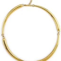 Gold Tube Collar Necklace for Women - Gift for Girls & Women | Waterproof & Anti-Tarnish Necklace-image-75