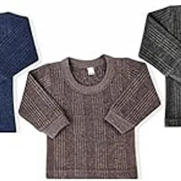 TIXY Unisex Baby's & Kids Winter Super Warm Thermal Lining Vest in Multicolor (Pack of 3 & 6)-picture-13