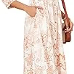 honey by pantaloons Women's Rayon Classic Calf Length Dress-picture-12