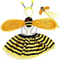 FancyDressWale Fairy Wing Costume - Cute Wings, Tutu Dress, Wand Headband Girls Halloween-image-8