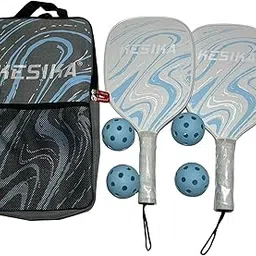 STYLEHEAVEN Pickleball Racket Set 4 Balls and Carry Bag Comfort Grip Pickleball Racquets Blue|Sporting Goods|Tennis & Racquet Sports|Tennis|Racquets-image-2