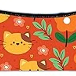 vvwv Cartoon Cats Pencil Cases Sublimation Pouches for Girls Multipurpose Stationery Suitable School Office Kids Multicolor image 1