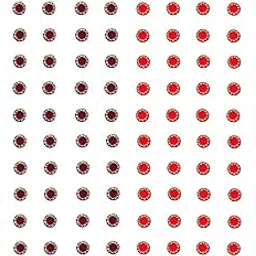 Red & Maroon Stone Round Bindi for ladies Sindoor Kumkum Pottu Bindhi Bindhee sticker bindi for women fancy stone(Size 6mm - Pack of 120 Stone Bindis)-picture-56