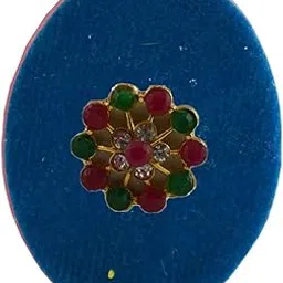 vidhya kangan Handmade Fancy Stone stud Work Saree pin Brooch for Women Jewellery Latest Stylish Crystal Unisex Floral Shape Brooch for Women/Girls (sku-bro2860)-picture-34