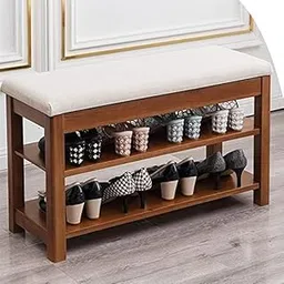 OGESTA Handcrafted Sheesham Wood Shoe Rack - Elegant And Functional Organizer, Brown, 60X30X50 Cm-picture-28