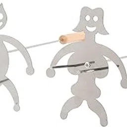 Man and Women Roasting Stick - Stainless Steel - Easy to Hold - Reusable - Funny BBQ Skewers for Party and Family Dinner-picture-26