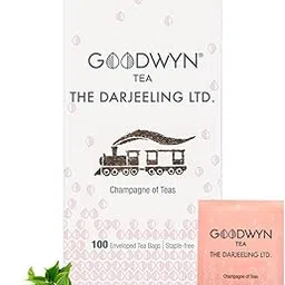 Goodwyn Darjeeling Tea (100 Tea Bags) | Premium Black Tea | Authentic | Rich & Aromatic | Plastic Free Tea Bags-picture-28