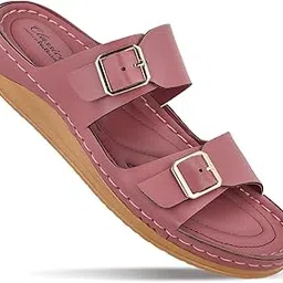 walkaroo Women's Fashion Sandals with Cushion Sole, Dual Buckle Straps and Lightweight - WLP74021-picture-17