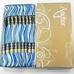 Anchor Double Shaded Embroidery Cotton Skeins (1210)-10 nos x 8m-image-0