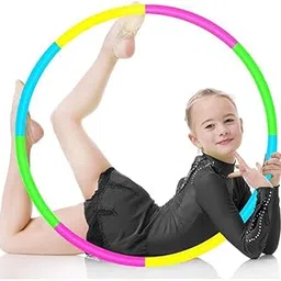 Baal Hula Hoop Ring for Kids and Adults| 8 Inter Lockable Pieces Hoop Ring | Exercise Ring for Fitness Gymnastic Sports Multicolor-picture-35