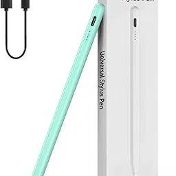 Universal Stylus Pen for iOS & Android Touch Screens - Compatible with iPhone, Android Phones, iPad, Samsung Tablets - Drawing & Writing (J - Green - Universal 4 Lights)-picture-22