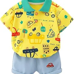 pop street kids Baby Boy Car Denim Short Set | Trendy & Comfortable-picture-33