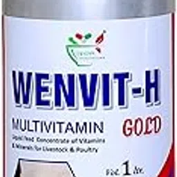 Gwenn Wenvit-H Gold Multivitamin Supplement for with Biotin and Minerals for Mastitis Prevention and Milk Production for Cows, Buffalos, Goats, Sheeps, Layers, Broilers & Poulty Birds (1 LTR)-picture-18