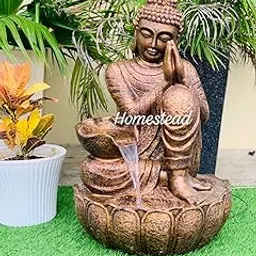 Homestead DECORE Solution Garden Buddha Water Fountain with LED Light, Indoor/Outdoor Decorative Fountain, Namaste Buddha Fountain for Home,3 feet Big Size, Water Fountain for Living Room, Office-image-20
